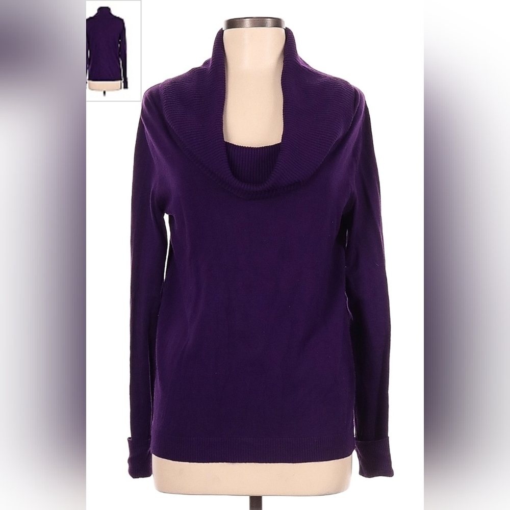 Extra long cowl neck sweater.